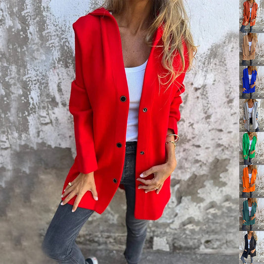 Cardigan ample décontracté à capuche